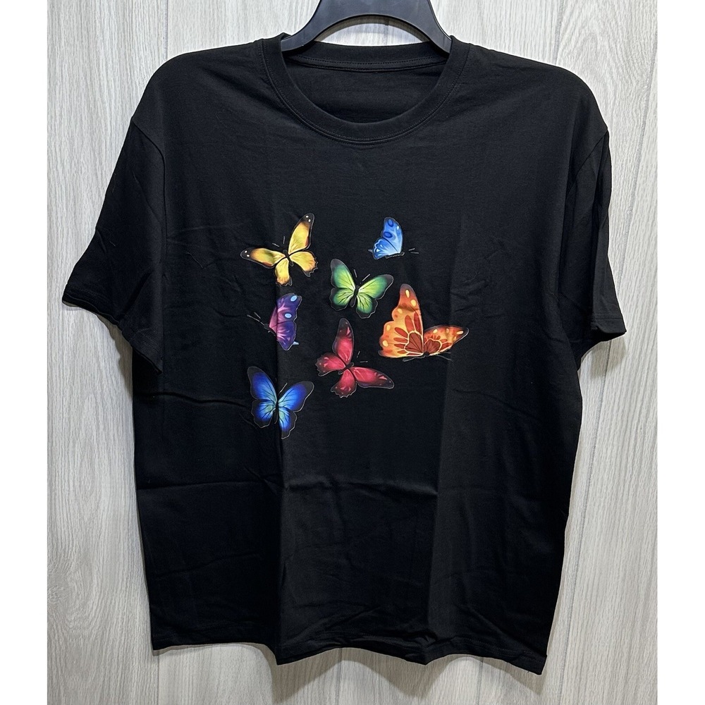 SHEIN Women's (Size 23x28") Graphic‎ Tee Stretch *Check Measurements* (41G)